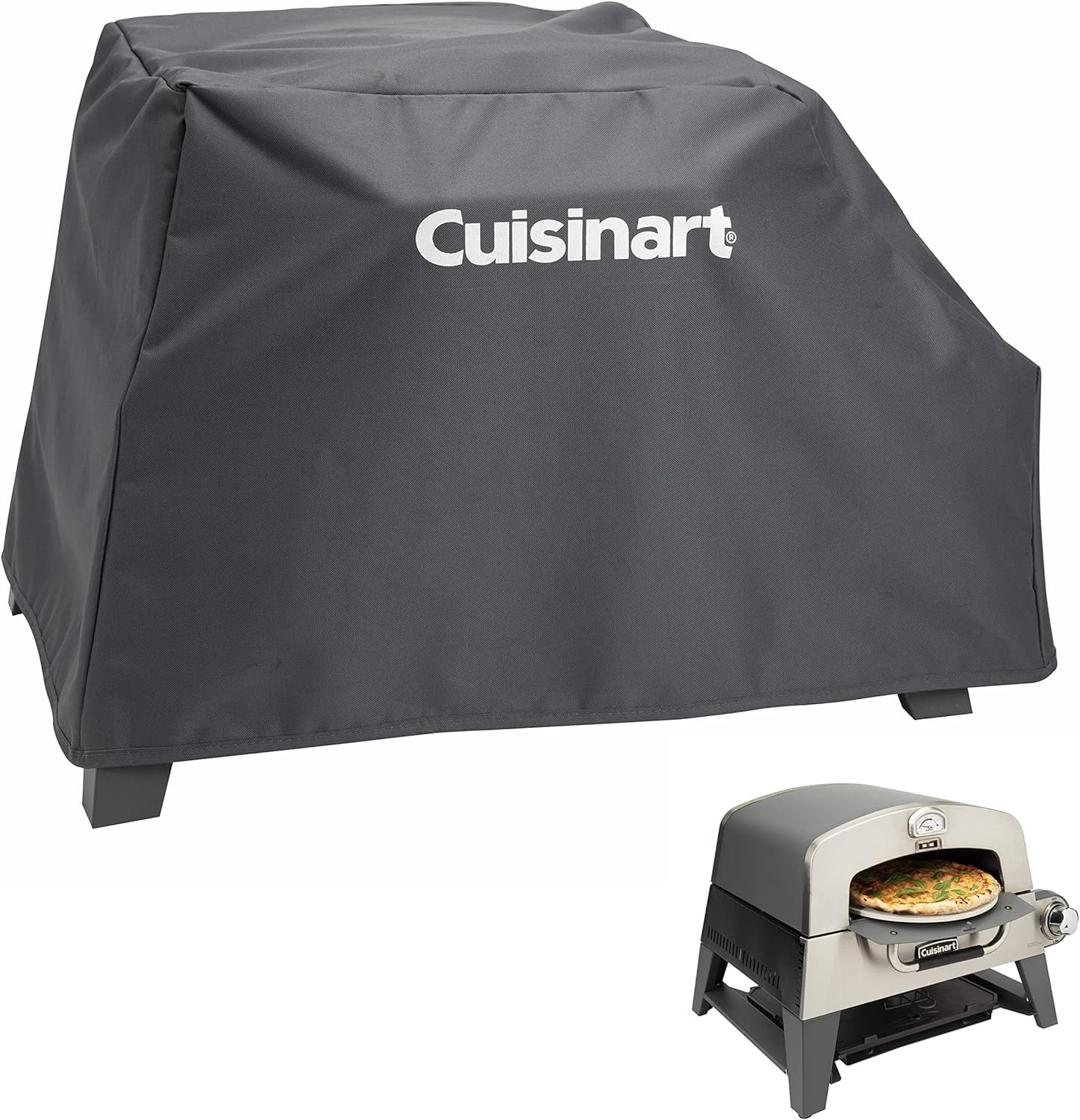 Cuisinart CPP-612 Aluminum Pizza Peel, 12  CGC-103 3-in-1 Pizza Oven Grill Cover, (Cover fits CGG-403)