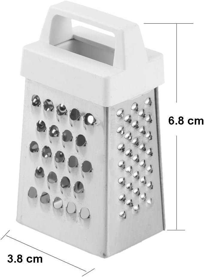 Cuisinox Stainless Steel Box Grater with Handle and 4 Sides for Cheese and Vegetables, Mini 2.3 x 3 Cuisinox Stainless Steel Box Grater with Handle and 4 Sides for Cheese and Vegetables, Mini 2.3 x 3