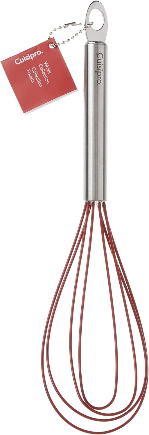 Cuisipro 74697005 Silicone Whisk, 10-Inch, Red Cuisipro 74697005 Silicone Whisk, 10-Inch, Red