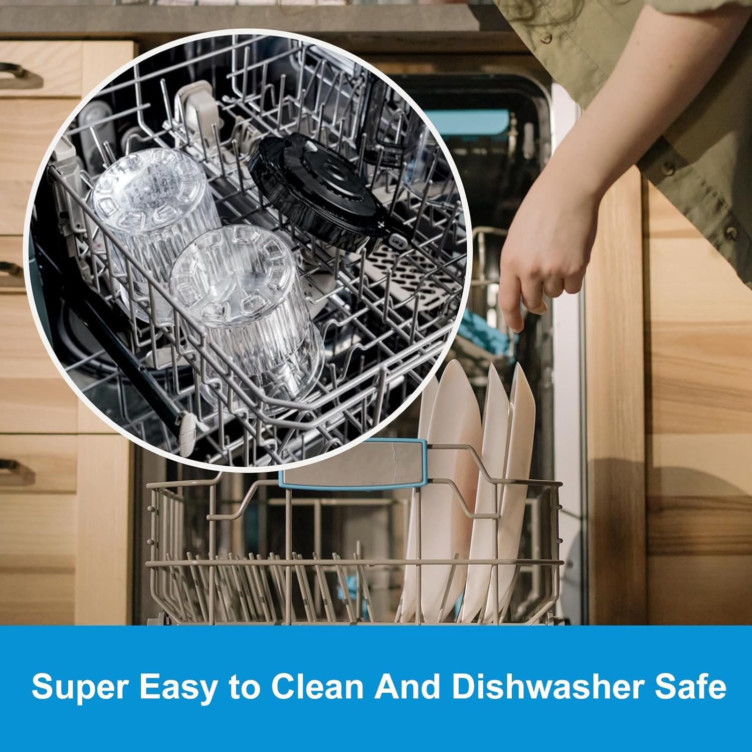 CUTIECLUB 4 Ice Cream Pint Containers 24oz and Lids for Ninja Creami NC500 NC501 Series Deluxe ice Cream Makers, and Stainless Steel Ice Cream Scooper with Trigger Release Set