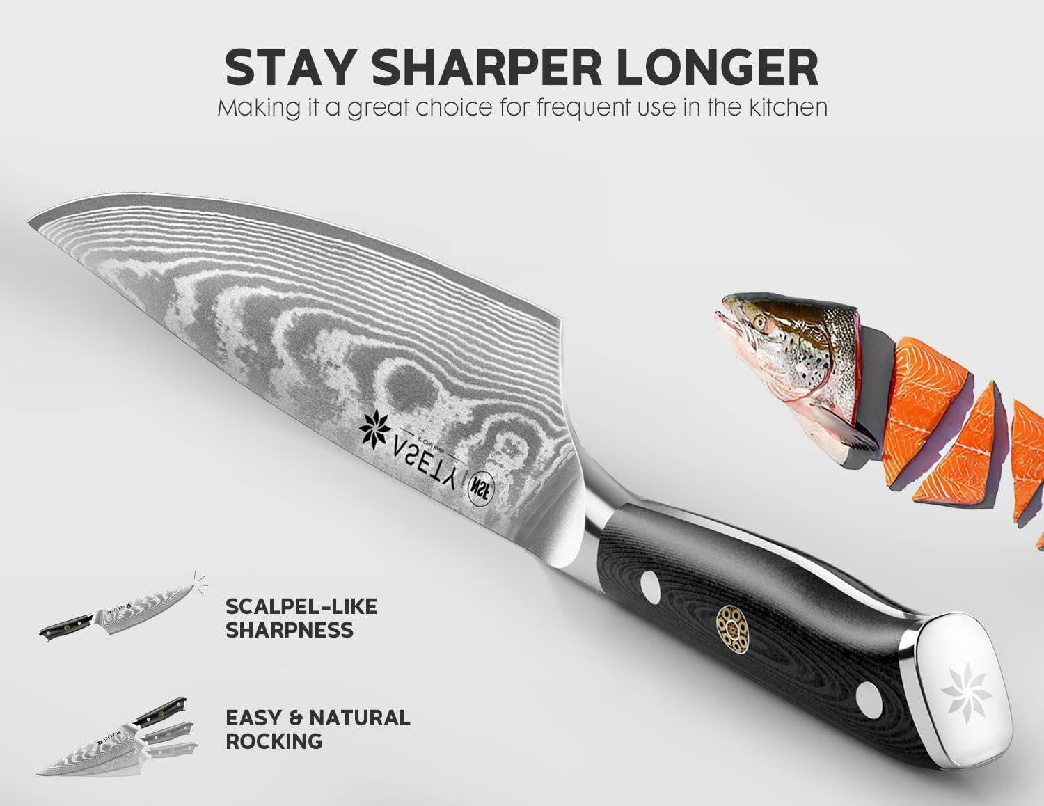 Damascus Chef Knife, 8-inch Razor-Sharp Japanese Chef Knife with VG10 Steel Core, Full Tang G10 Handle, NSF Food-Safe Professional Kitchen Knife with Sheath, Gift Box Damascus Chef Knife, 8-inch Razor-Sharp Japanese Chef Knife with VG10 Steel Core, Full Tang G10 Handle, NSF Food-Safe Professional Kitchen Knife with Sheath, Gift Box