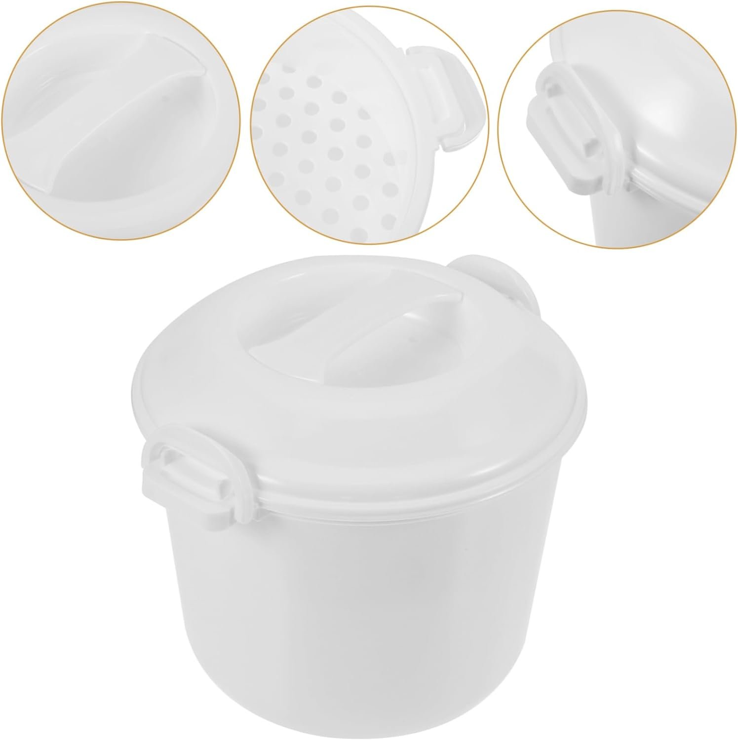 DEARMAMY 1 Set Pasta Cooker Cooker Vegetables Potato Portable Rice Cooker Portable Microwave Rice Cooker Ramen Cooker Steamer Small Rice Cooker Micro-wave Oven 3l White Plastic DEARMAMY 1 Set Pasta Cooker Cooker Vegetables Potato Portable Rice Cooker Portable Microwave Rice Cooker Ramen Cooker Steamer Small Rice Cooker Micro-wave Oven 3l White Plastic