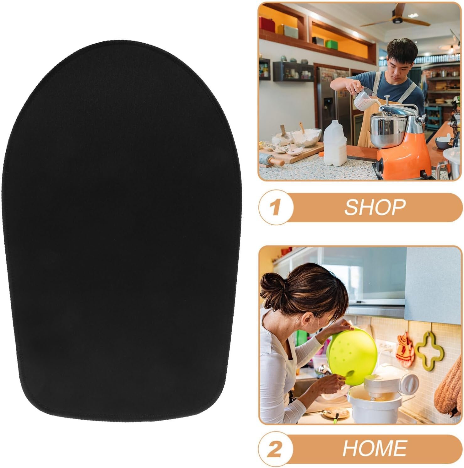 DEARMAMY Non-slip Mat Stand Mixer Kitchen Mixer Mover Mixer Slider Pad Mixer Sliding Mat Mixer Slider Mat Slider Mat for Kitchen Mixer Sliding Mat for Mixer Rubber Accessories Vertical