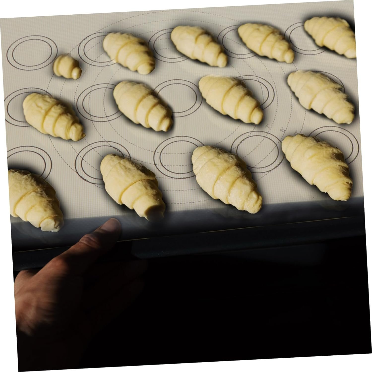 DECHOUS 3pcs Silicone Baking Mat Silicone Counter Mat Baking Grill Mat Oven Baking Mat Silicone Bakeware Macaron Baking Mat Baking Pans Pastry Mat Cake Mat Glass