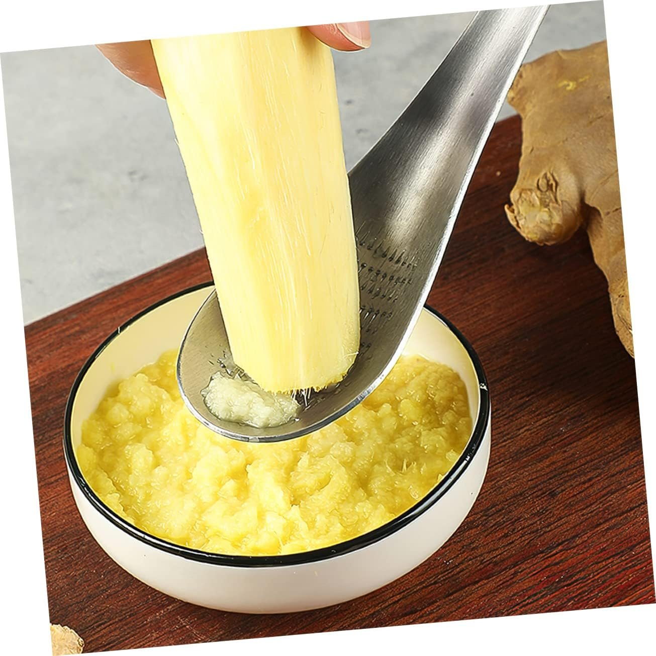 DECHOUS 3pcs Stainless Steel Ginger Grinder Hand Blenders Stainless Steel Garlic Press Cheese Graters Ginger Press Reusable Food Grater Onion Grater Carrot Household Products