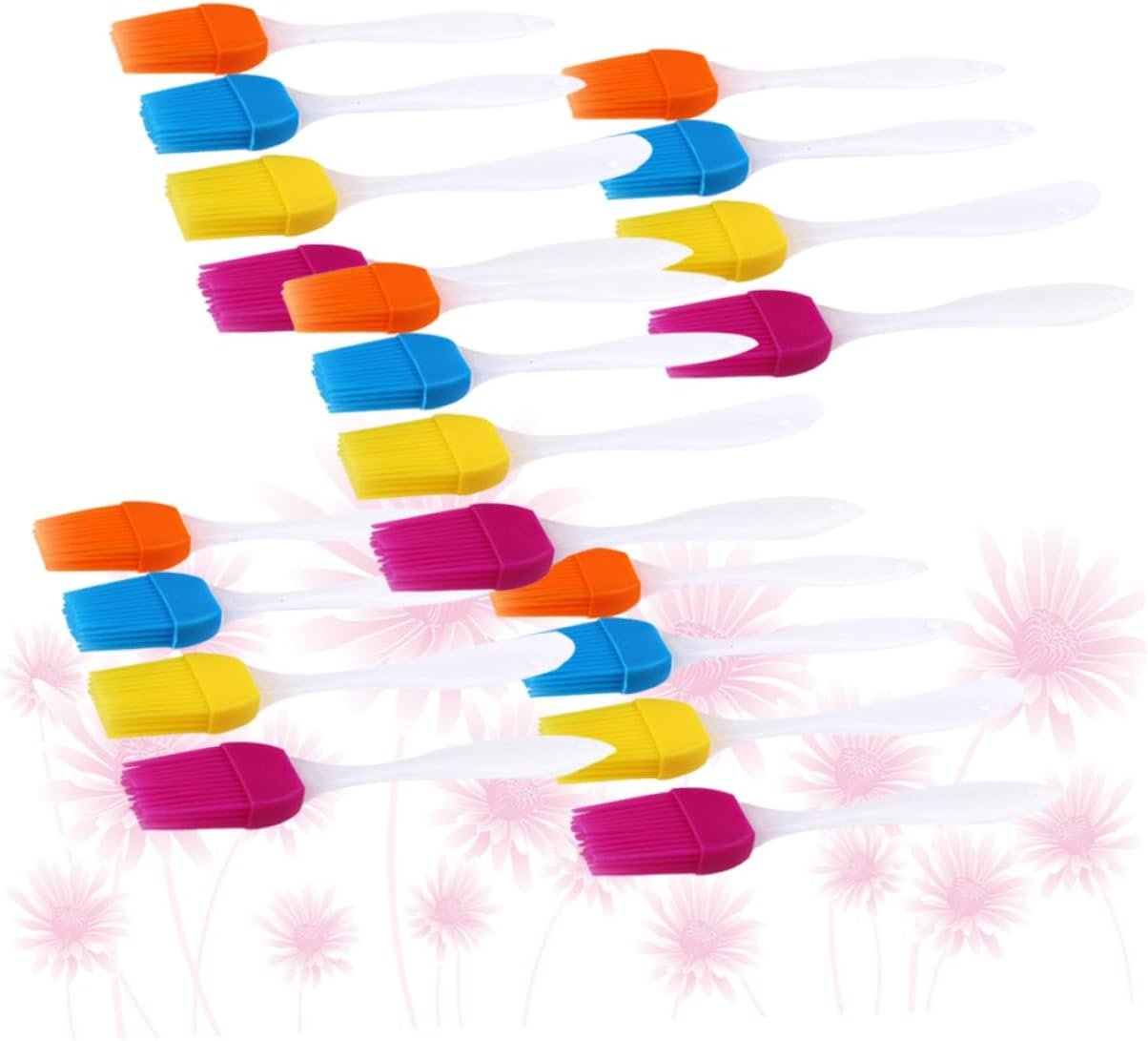 DECHOUS 40 Pcs Bbq Brush Silicone Basting Brush Oil Brush Butter Brush for Bread Low Pressure Gas Hose Basting Pastry Brush Sauce Brush Baking Brush Cooking Utensils Small