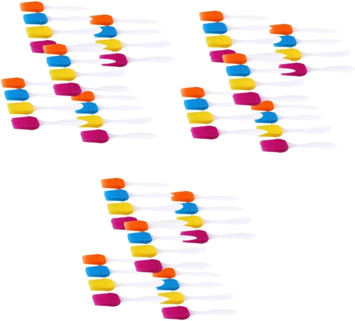 DECHOUS 40 Pcs Bbq Brush Silicone Basting Brush Oil Brush Butter Brush for Bread Low Pressure Gas Hose Basting Pastry Brush Sauce Brush Baking Brush Cooking Utensils Small