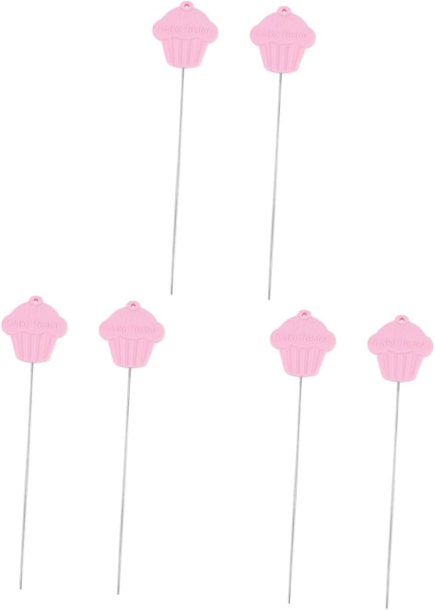 DECHOUS 6 Pcs Cooking Bread Accessories Metal Cake Testing Tool Wire Cake Tester Gallon Pitcher Cake Bread Tester Baking Tester Cookie Cake Baking Tool Red Muffin Stainless Steel DECHOUS 6 Pcs Cooking Bread Accessories Metal Cake Testing Tool Wire Cake Tester Gallon Pitcher Cake Bread Tester Baking Tester Cookie Cake Baking Tool Red Muffin Stainless Steel