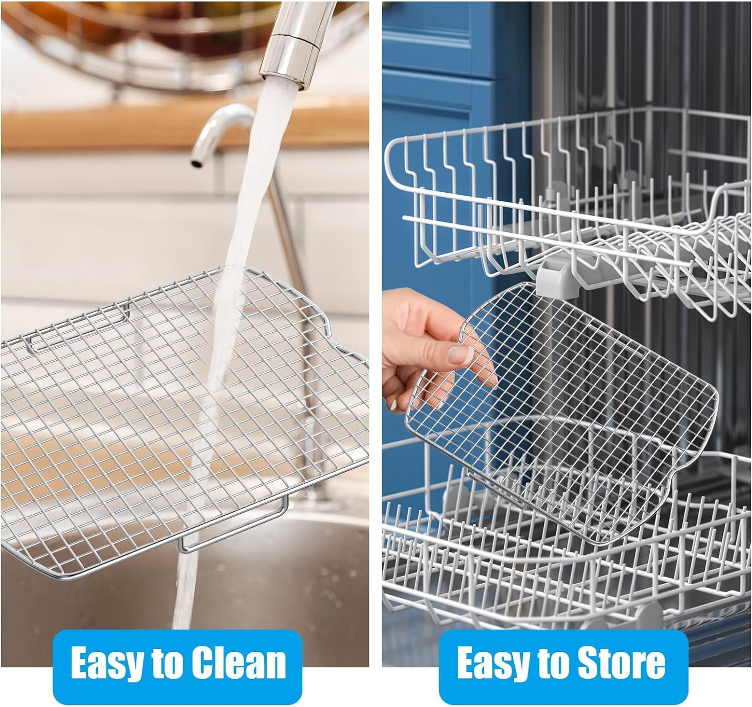 Dehydrator Stand Rack for Ninja Foodi AG300 Grill, 3 Stackable Layers Dehydrator Stand for Ninja Foodi AG300 Accessories, Rectangle Air Fryer Accessories for Ninja AG300 AG301 Foodi Grills