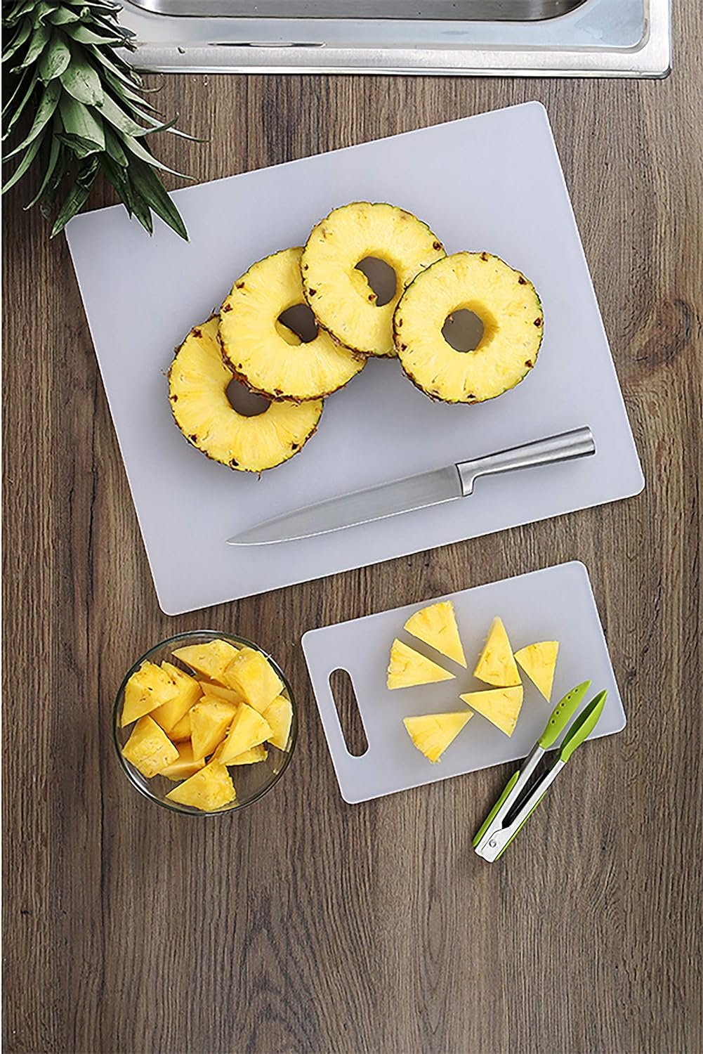 Dexas NSF Polysafe Pastry/Cutting Board with Well, 15 by 20 inches, White