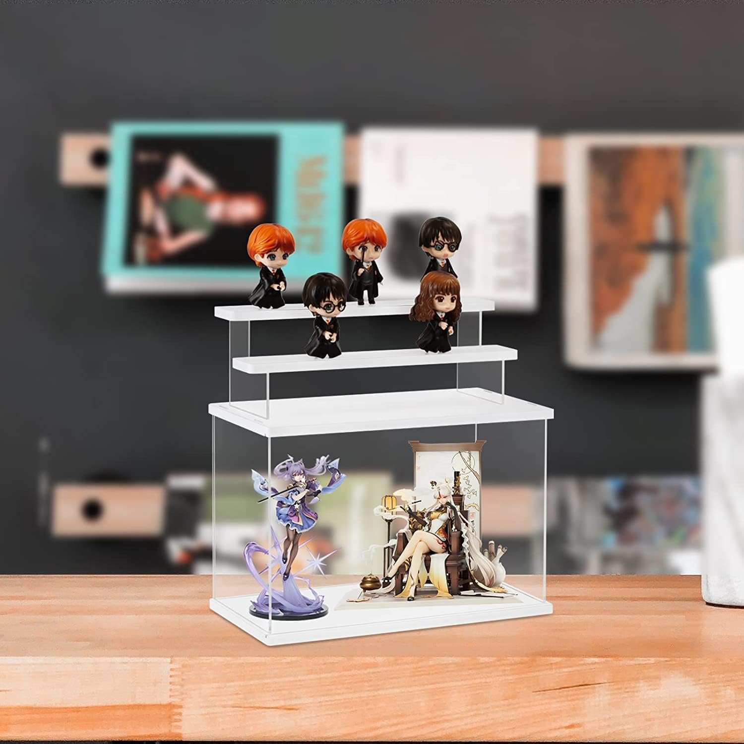 Display Case 14x10x6inch,35x25x15cm for Collectibles Assemble Clear Acrylic Box Alternative Glass Case for Display Action Figures Home Storage Organizing Toys A6 Display Case 14x10x6inch,35x25x15cm for Collectibles Assemble Clear Acrylic Box Alternative Glass Case for Display Action Figures Home Storage Organizing Toys A6