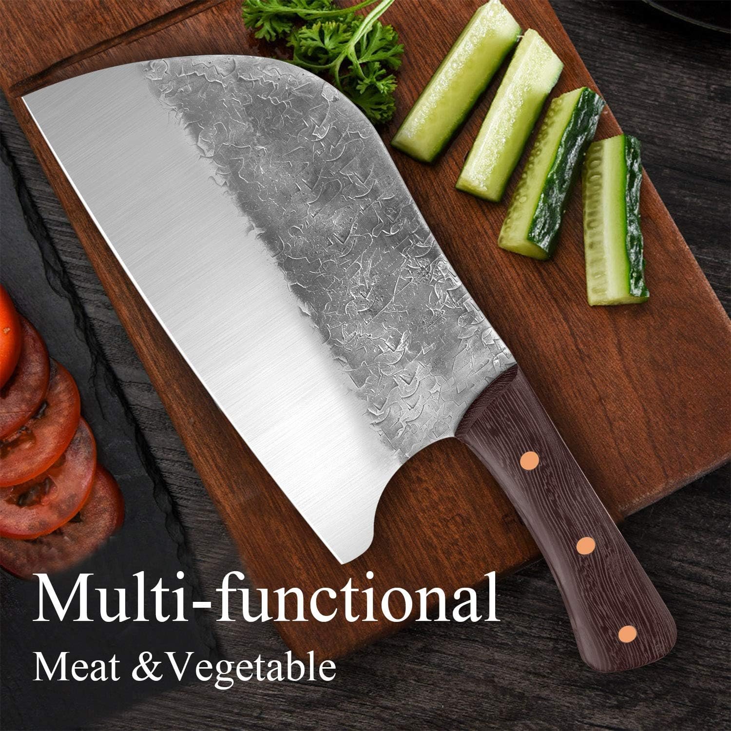 DRAGON RIOT Chef Butcher Knife Set for Meat Cutting with Roll Bag, 12 PCS Japanese Forged Chef Knives Set for Men and Women Gift for Men DRAGON RIOT Chef Butcher Knife Set for Meat Cutting with Roll Bag, 12 PCS Japanese Forged Chef Knives Set for Men and Women Gift for Men