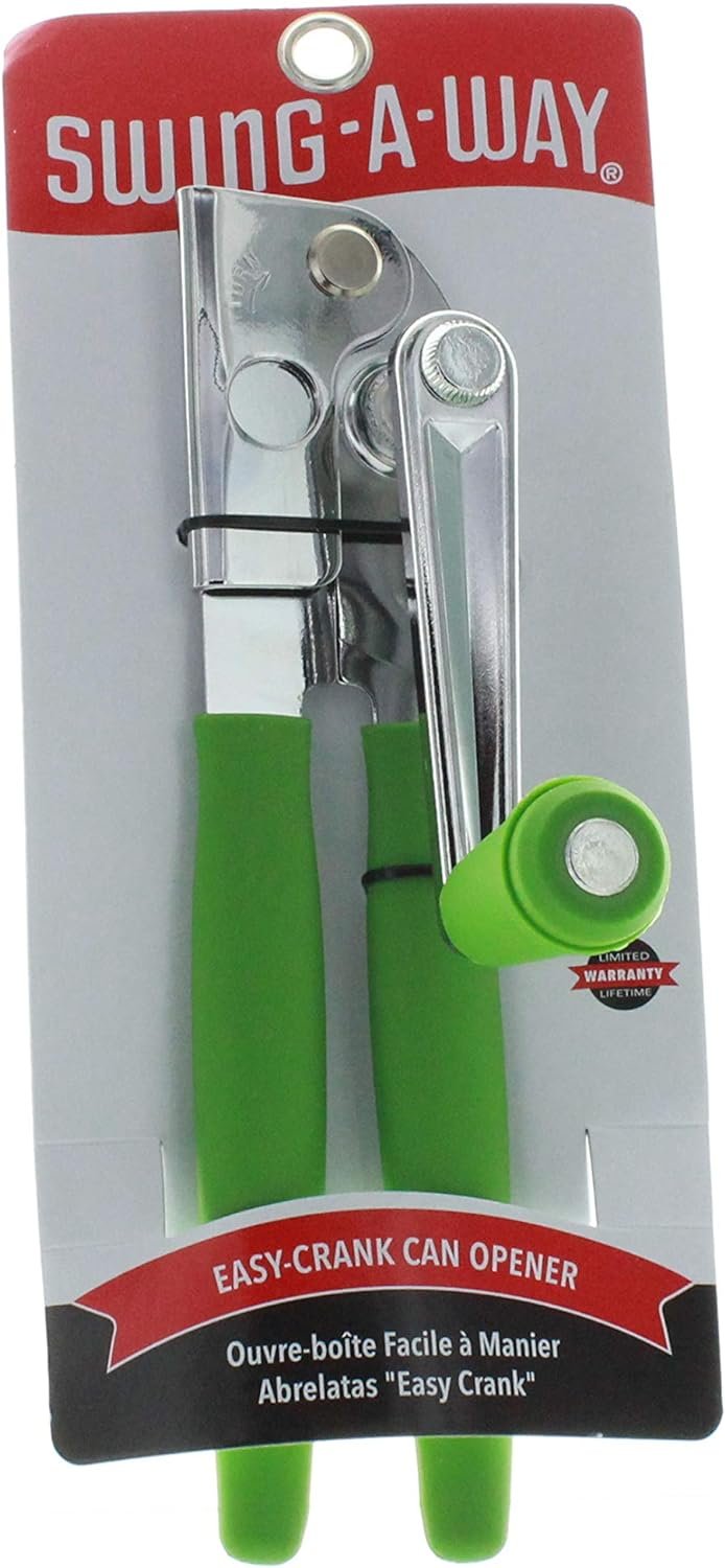 Easy Crank Can Opener, Extra Long, Gray Easy Crank Can Opener, Extra Long, Gray