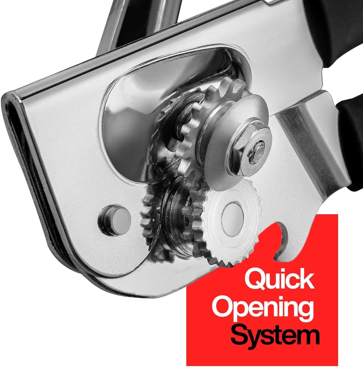 Easy Crank Can Opener Manual Smooth Edge - Swing Away Openers for Seniors Chef, Hands Heavy Duty Stainless Steel Safety Abridor de Latas, Abrelatas Commercial for Mama Kitchen