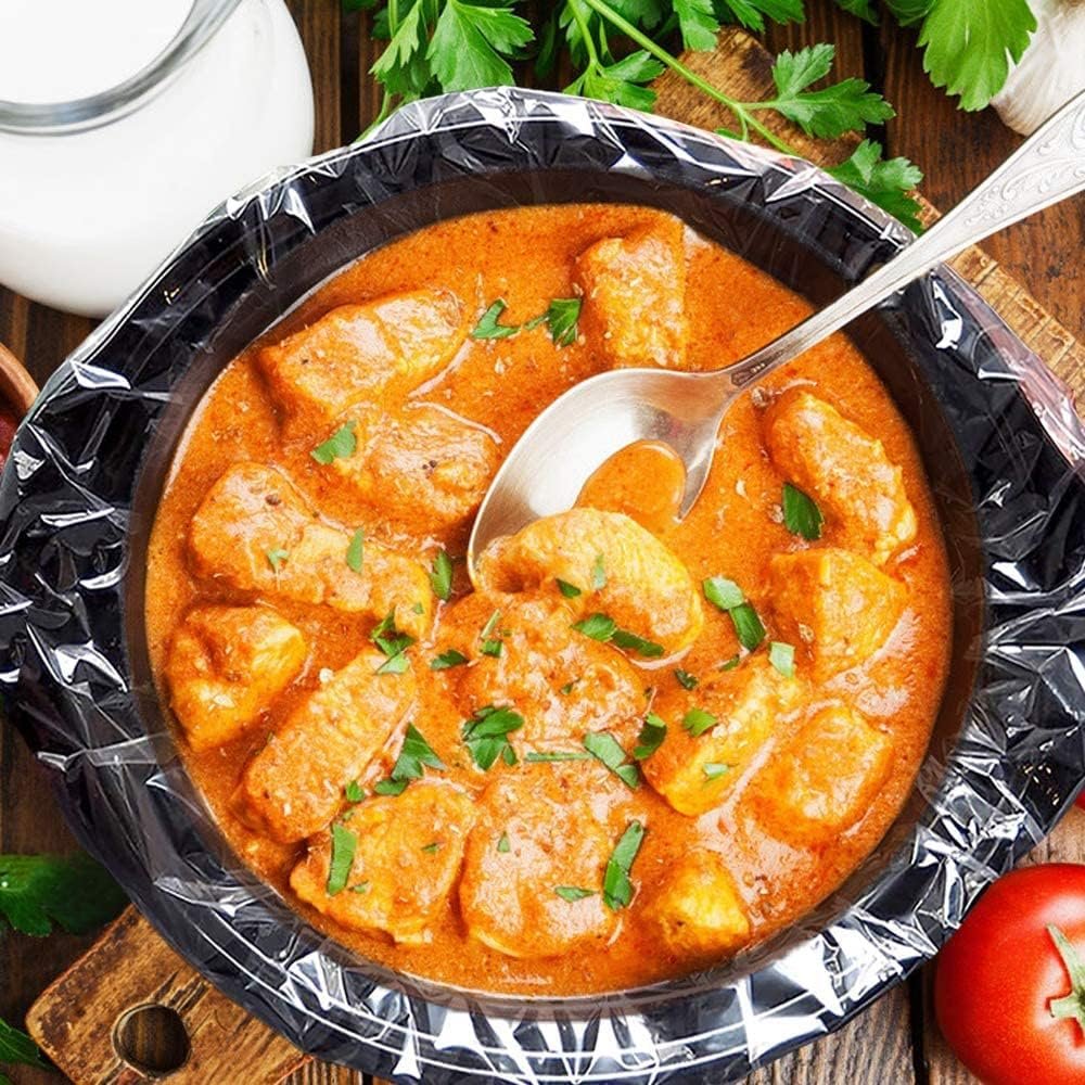 ECOOPTS Slow Cooker Liners (40 Liners), 13 × 21 Pot Liners Fit 3-8 Quarts, Disposable Cooking Bags Suitable for Oval  Round Pot, BPA Free (13 × 21)