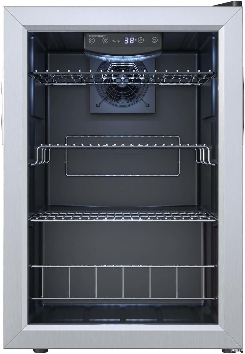 EdgeStar BWC91SS 17 Inch Wide 80 Can Capacity Extreme Cool Beverage Center