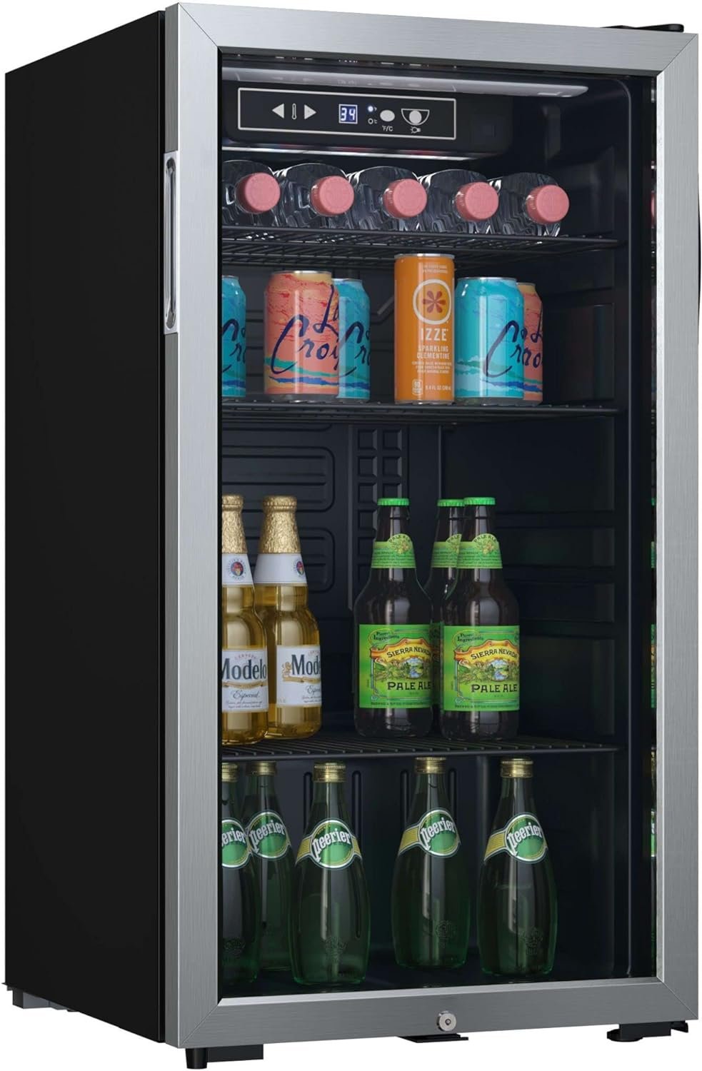 EdgeStar BWC91SS 17 Inch Wide 80 Can Capacity Extreme Cool Beverage Center