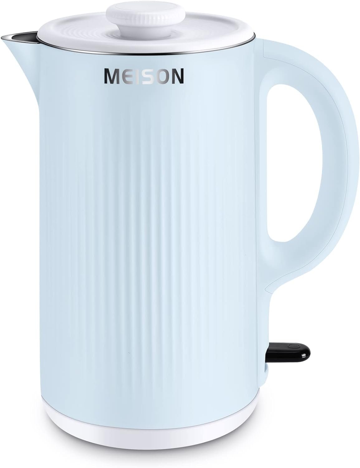 Electric Kettles Stainless Steel for Boiling Water, Double Wall Hot Water Boiler Heater, Cool Touch Electric Teapot, Auto Shut-Off  Boil-Dry Protection, 120V/1200W, 1.7 Liter, 2 Year Warranty