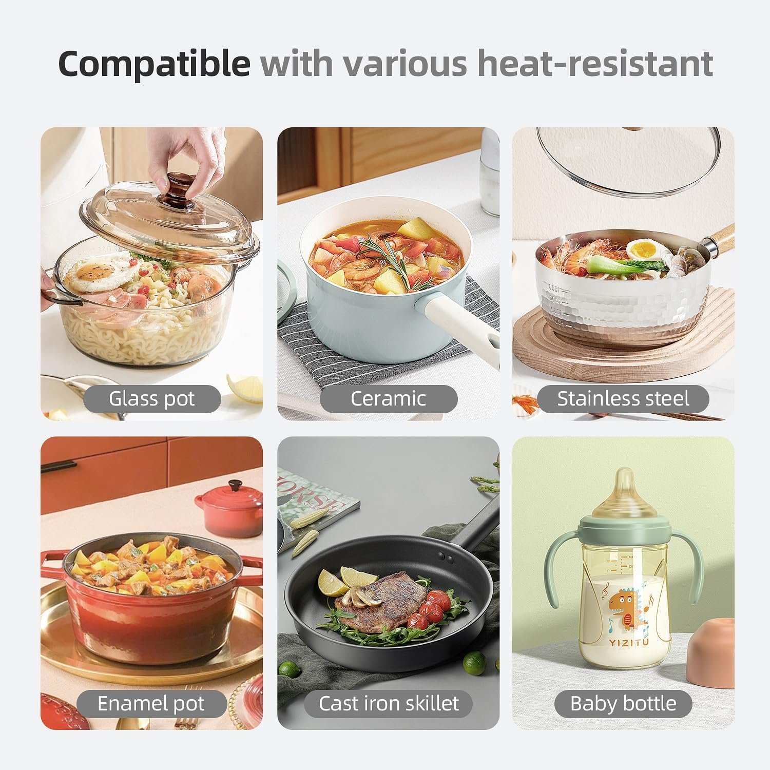 Electric Server Warming Tray,Food Warmer for Parties,9 Adjustable Temperature Control,6 Hours Timer,Ultra Slim Warming Tray,for Buffets,Restaurants,House Parties, Party (23.6 x 15.7)