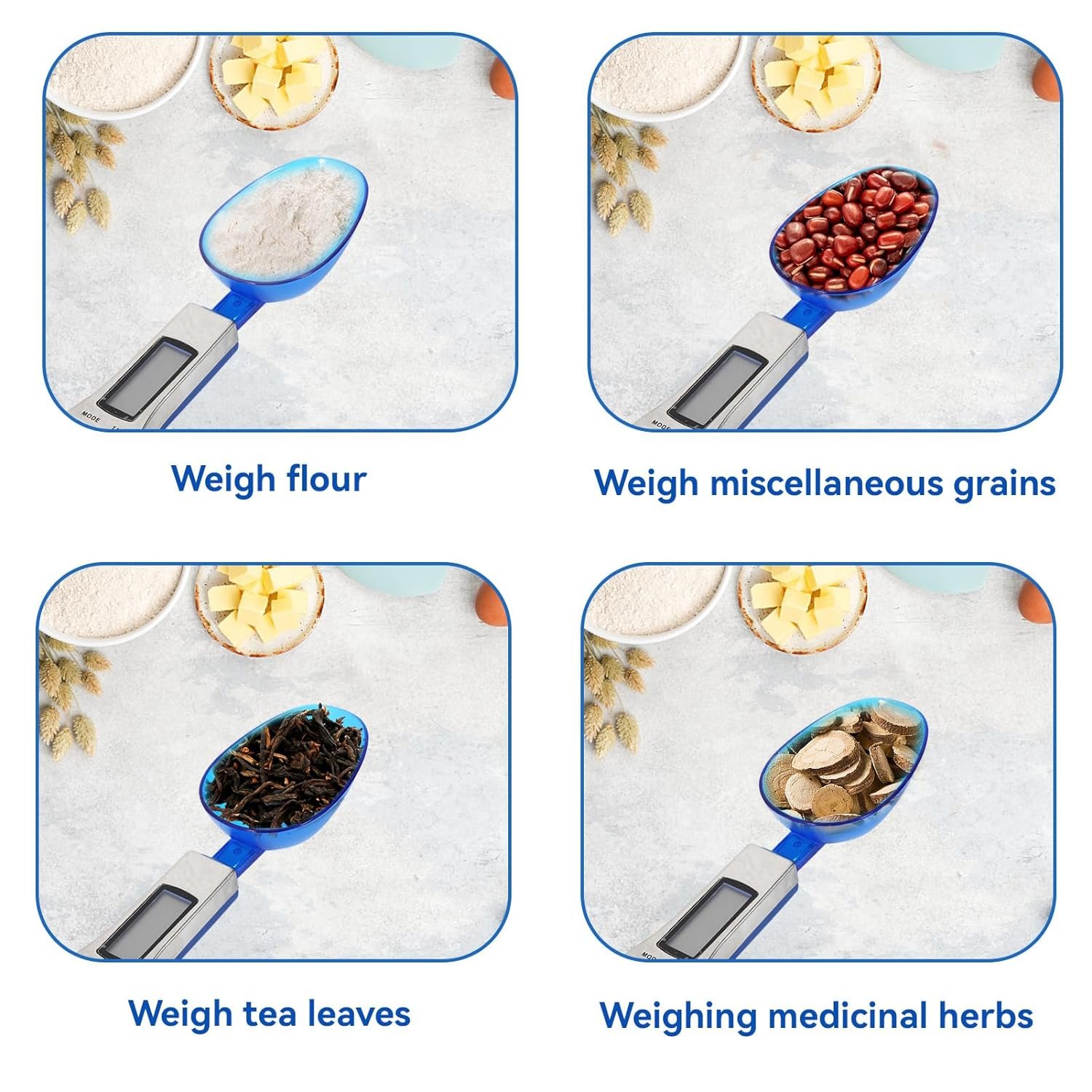 Electronic Digital Spoon 500/0.1g Kitchen Scales Measuring Tool Food Scale Spoon High Precision Electronic Measuring Spoons Weight Scale Portable Spoon With Scale For Milk, Tea, Flour, Spices