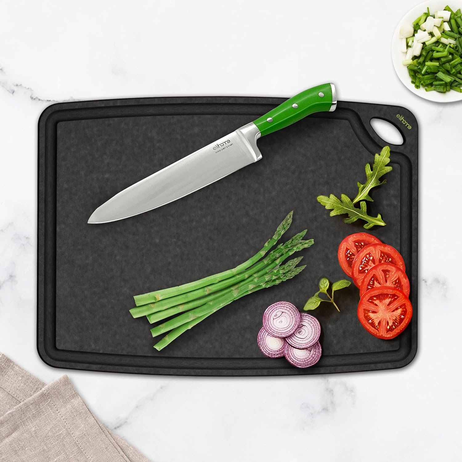 Elihome Classic Series 4-in-1 Cutting Board Set for Kitchen, Natural Wood Fiber Composite, Dishwasher Safe, Eco-Friendly, Juice Grooves with Easy Grip Handles,Non Porous, BPA Free, Made in USA Elihome Classic Series 4-in-1 Cutting Board Set for Kitchen, Natural Wood Fiber Composite, Dishwasher Safe, Eco-Friendly, Juice Grooves with Easy Grip Handles,Non Porous, BPA Free, Made in USA