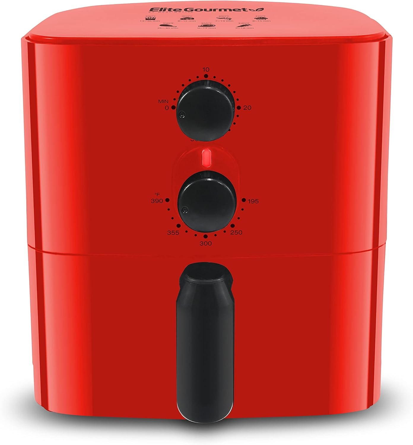 Elite Gourmet EAF-0201 Personal Compact Space Saving Electric Hot Air Fryer Oil-Less Healthy Cooker, Timer Temperature Controls, 1000W, 2.1 Quart, Black Elite Gourmet EAF-0201 Personal Compact Space Saving Electric Hot Air Fryer Oil-Less Healthy Cooker, Timer Temperature Controls, 1000W, 2.1 Quart, Black