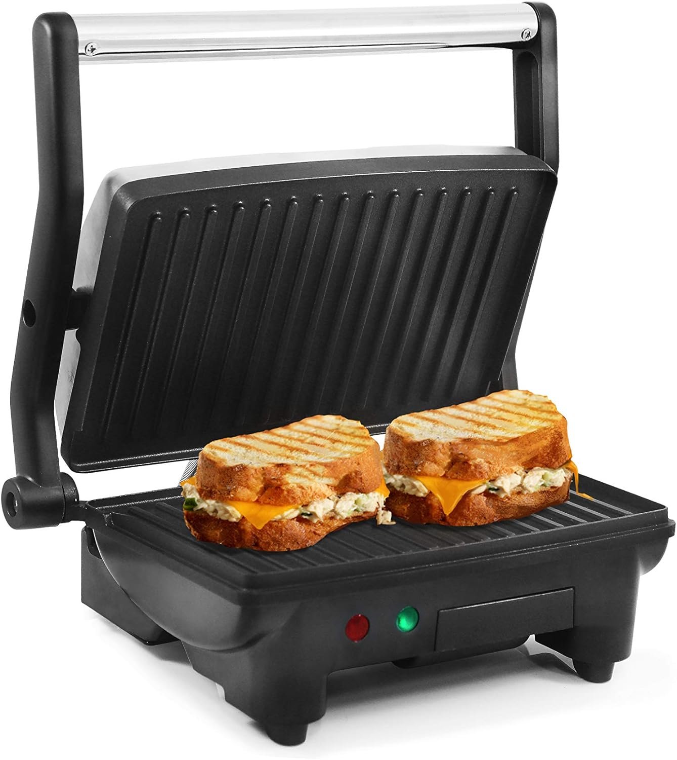 Elite Gourmet EPN-2976# 2-in-1 Nonstick Panini Press  Indoor Grill, Opens 180-Degree Gourmet Sandwich Maker, Floating Hinge Fits All Foods, Contact Grill with Removable Grease Tray Elite Gourmet EPN-2976# 2-in-1 Nonstick Panini Press  Indoor Grill, Opens 180-Degree Gourmet Sandwich Maker, Floating Hinge Fits All Foods, Contact Grill with Removable Grease Tray