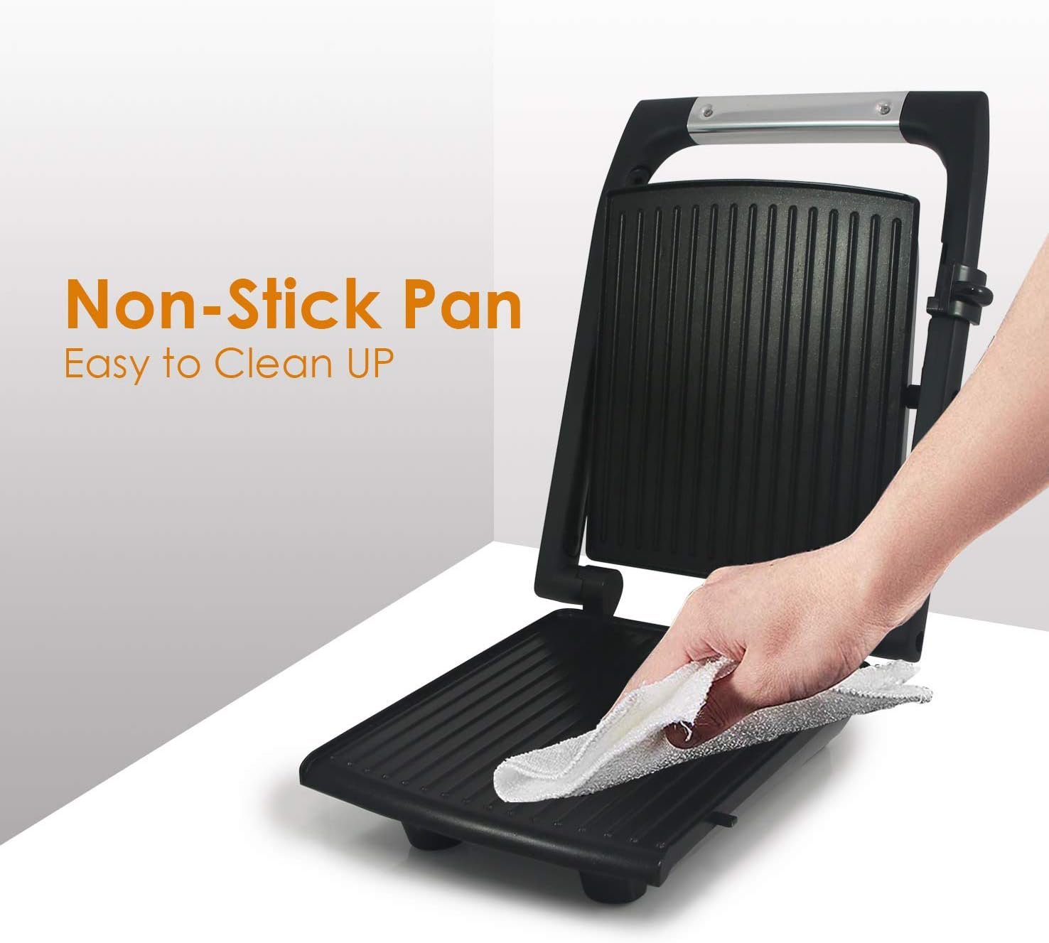 Elite Gourmet ESM2207# Sandwich Panini Maker Grilled Cheese Machine, Tuna Melt Omelets Non-stick Surface, 2 Slice, Black Elite Gourmet ESM2207# Sandwich Panini Maker Grilled Cheese Machine, Tuna Melt Omelets Non-stick Surface, 2 Slice, Black