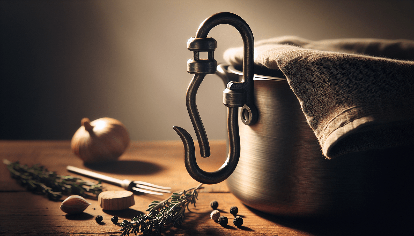 Enclume Essentials Pot Hook, Set of 6, Use with Pot Racks, Hammered Steel Enclume Essentials Pot Hook, Set of 6, Use with Pot Racks, Hammered Steel