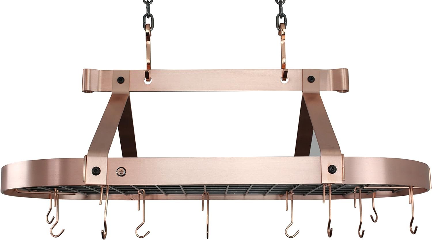 Enclume Oval Ceiling Pot Rack, 36, Brushed Copper Enclume Oval Ceiling Pot Rack, 36, Brushed Copper