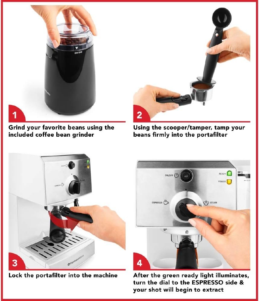 EspressoWorks AllInOne Espresso Machine Review Cooking Appliance World