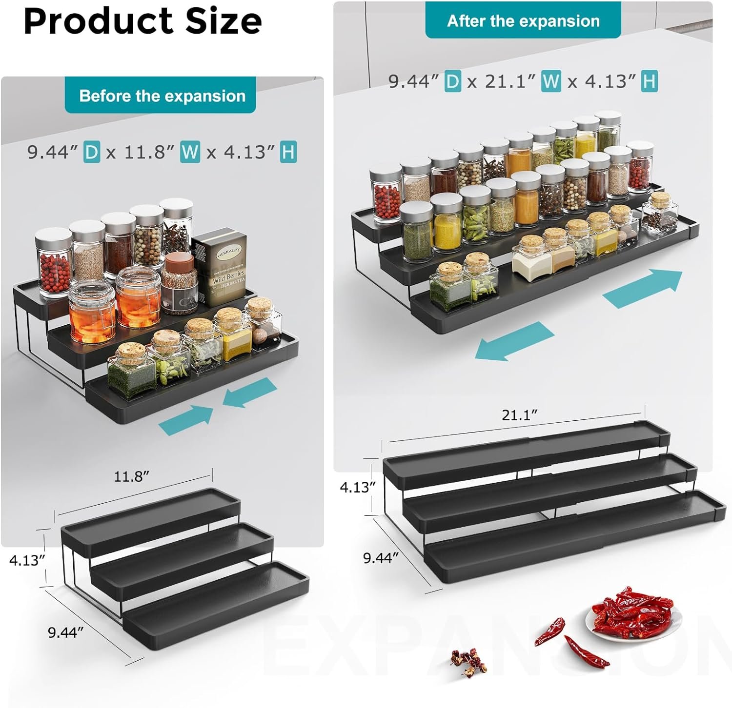 3 Tier Adjustable Seasoning Organizer Review post thumbnail image