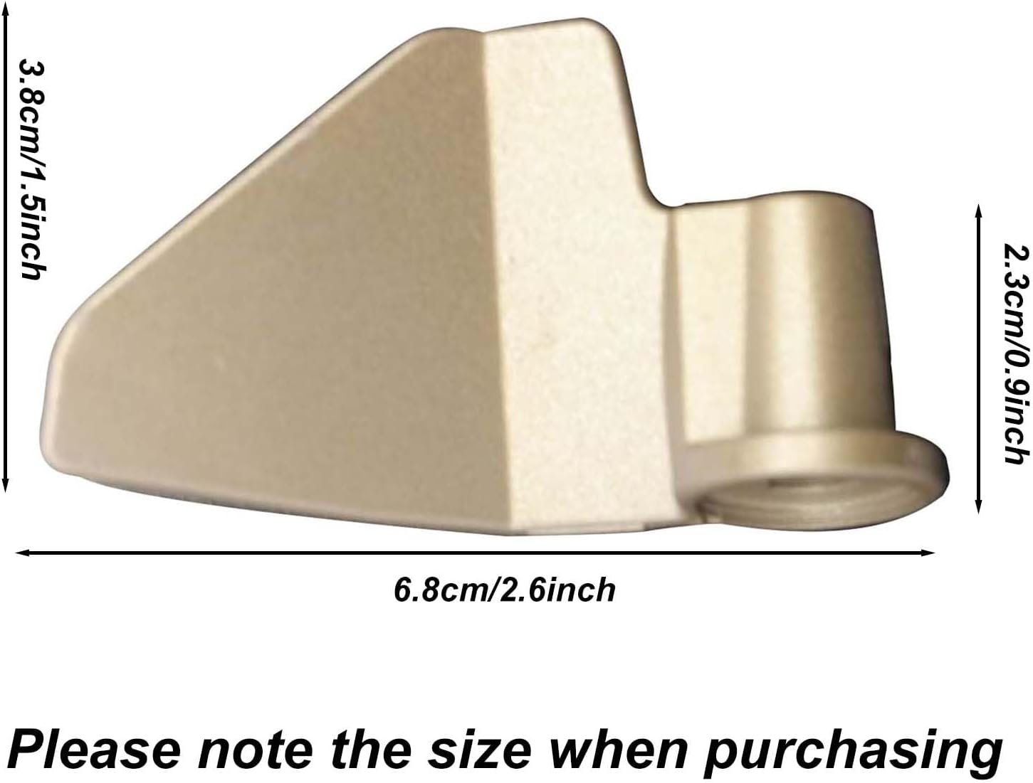 Ezweiji bread Maker Paddle,Stainless Steel Non-Stick Kneading breadman replacement paddle(Gold 68 * 38 * 23mm)