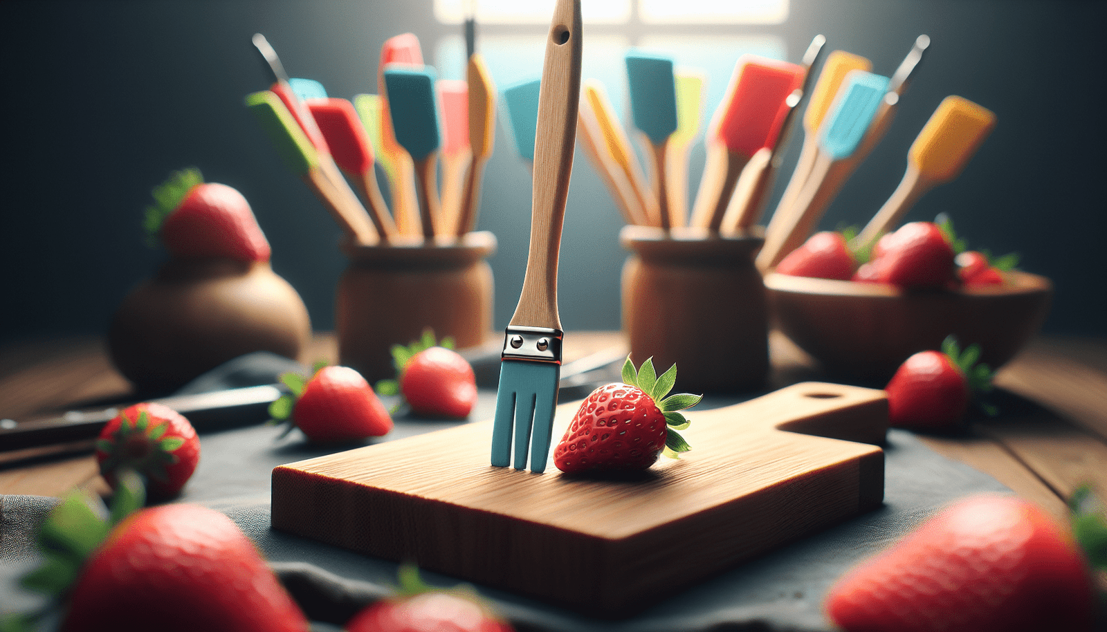 Farberware, Strawberry Pro Mini Silicone Spatulas, Set Of 2, STD