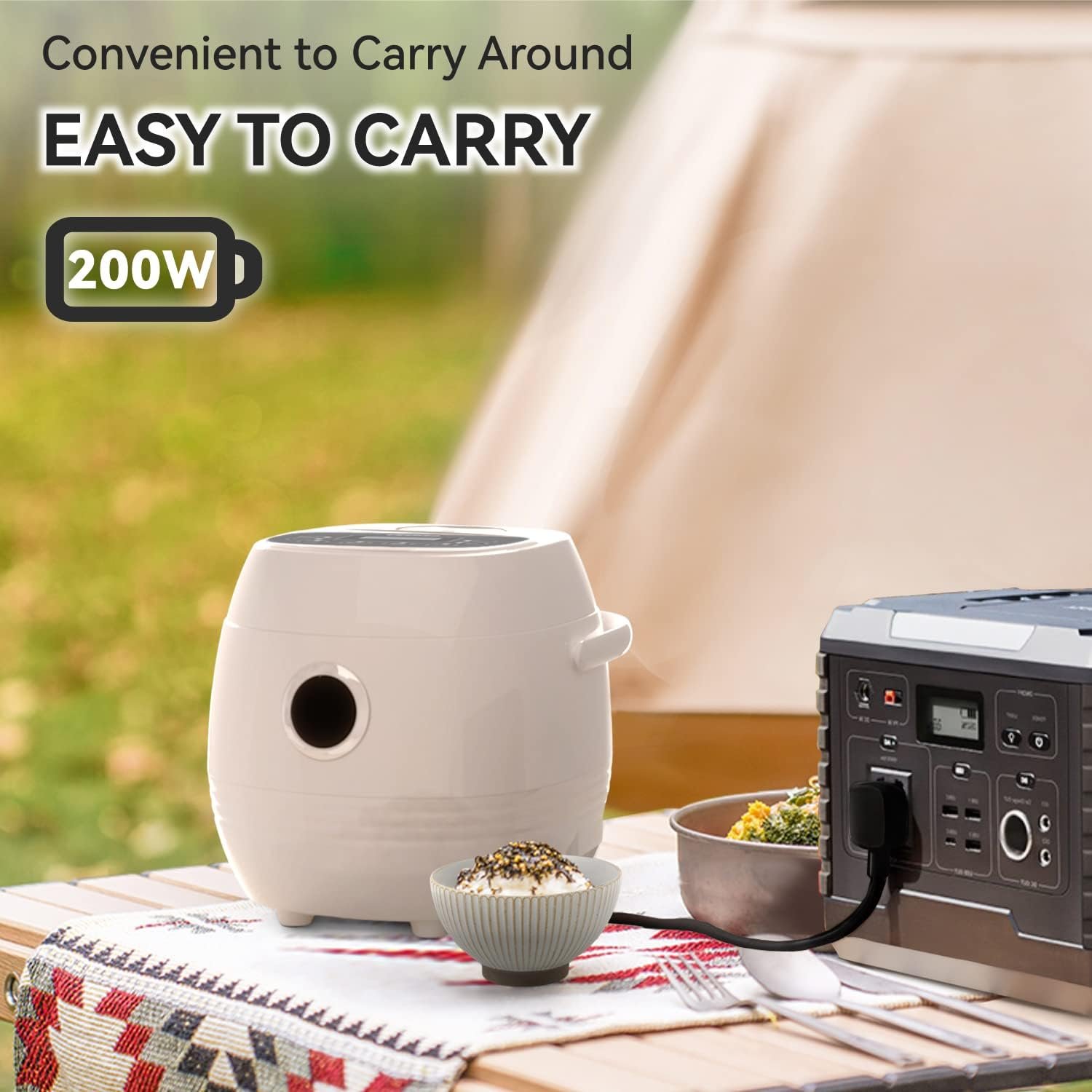 FEEKAA Small Rice Cooker 2 Cup, Mini Japanese Rice Cooker, 6-in-1 Portable Slow Cooker, Travel Rice Maker, Soup Maker, Stew Pot, Keep Warm Delay Timer, White, 1.2L FEEKAA Small Rice Cooker 2 Cup, Mini Japanese Rice Cooker, 6-in-1 Portable Slow Cooker, Travel Rice Maker, Soup Maker, Stew Pot, Keep Warm Delay Timer, White, 1.2L