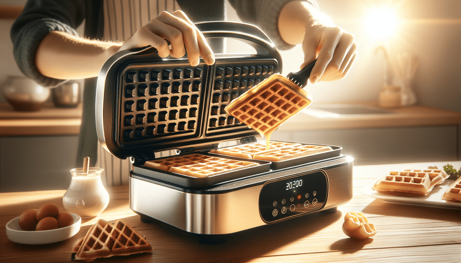 FEEL A LIVE Electric Waffle Maker For Kitchen Breakfasts