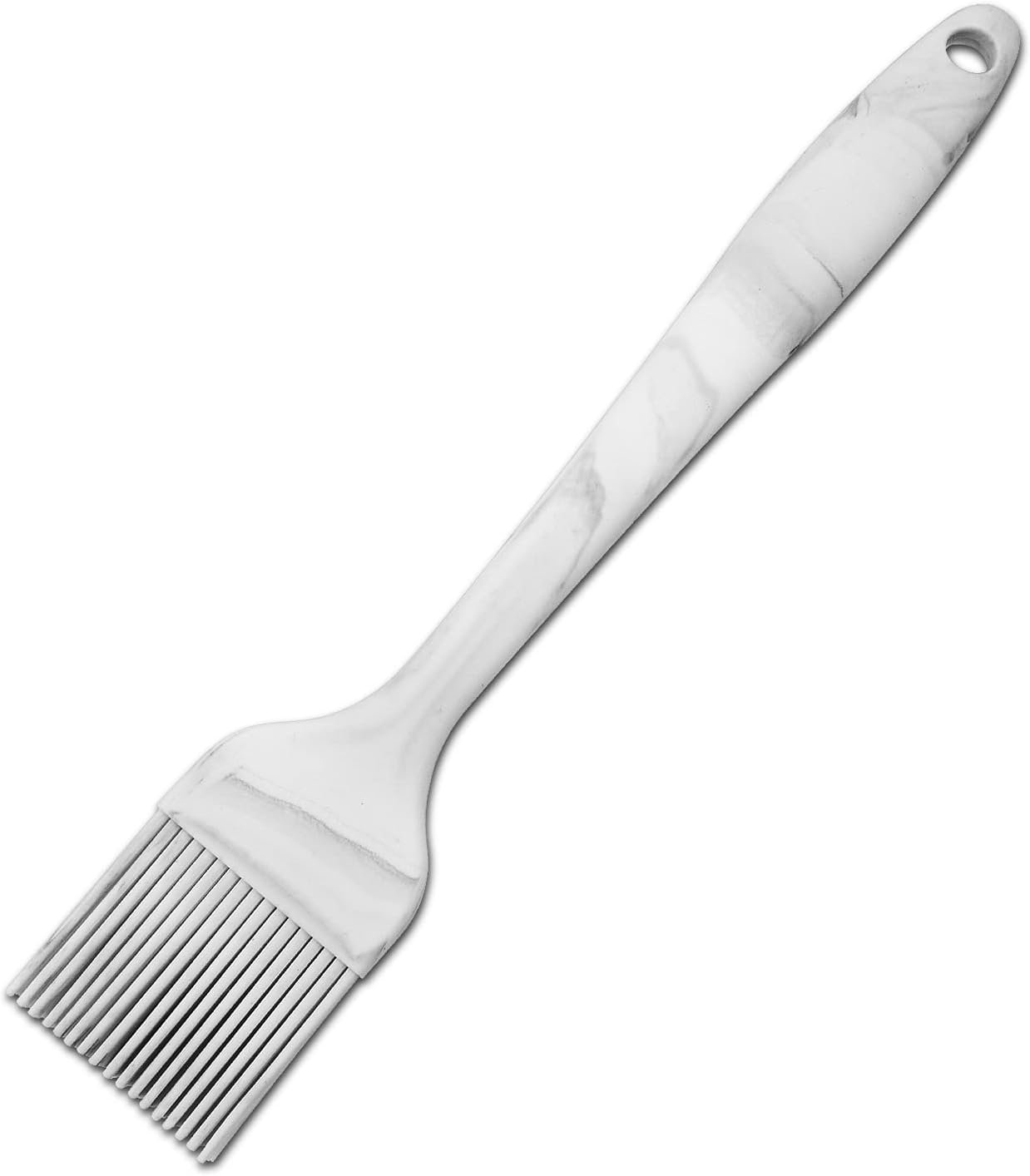 FIVETAS 1.97x9.84Heat Resistant Food Grade Silicone Pastry brush Basting Brush for Cooking,BBQ,Meat,Desserts.Kitchen Brush for Sauce Butter oil.Stainless Steel Core Handle.BPA Free. Marbling.