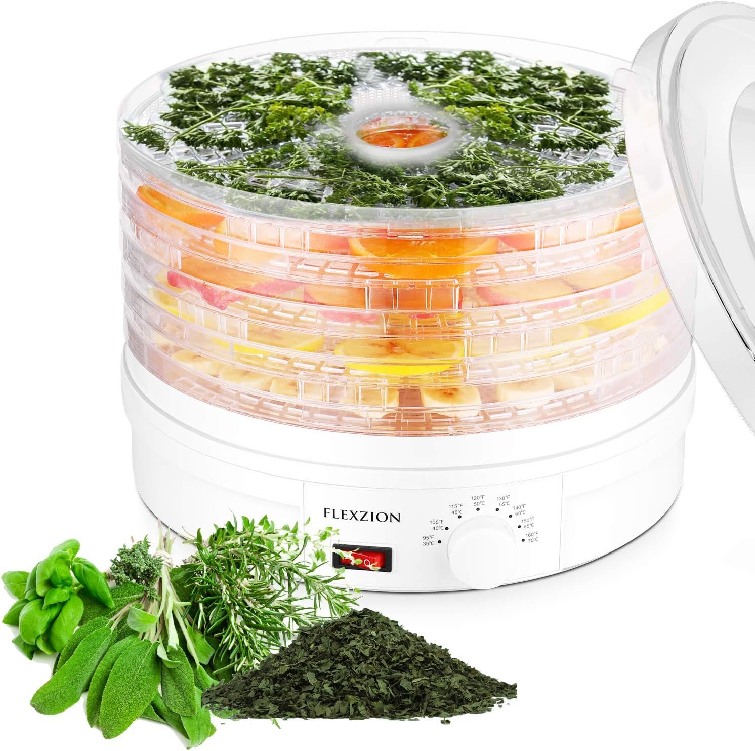 Flexzion Nonstick Mesh Screen for Food Dehydrator Machine (12 Inch) 2 Pack, Reusable Plastic Round Dehydrator Trays Liner Sheets for Food Beef Jerky Vegetable Meat Fish Herb Screen Dehydrator Supplies