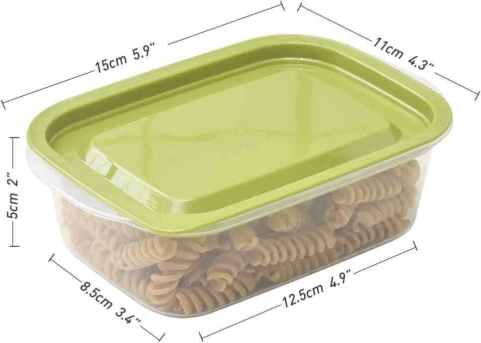 Food Storage Containers with Lids, BPA-Free Meal Prep Storage Box, Reusable, Stackable, with Lids and Steam Vent, Microwave  Dishwasher Safe, 13Oz/400ml, Set of 5