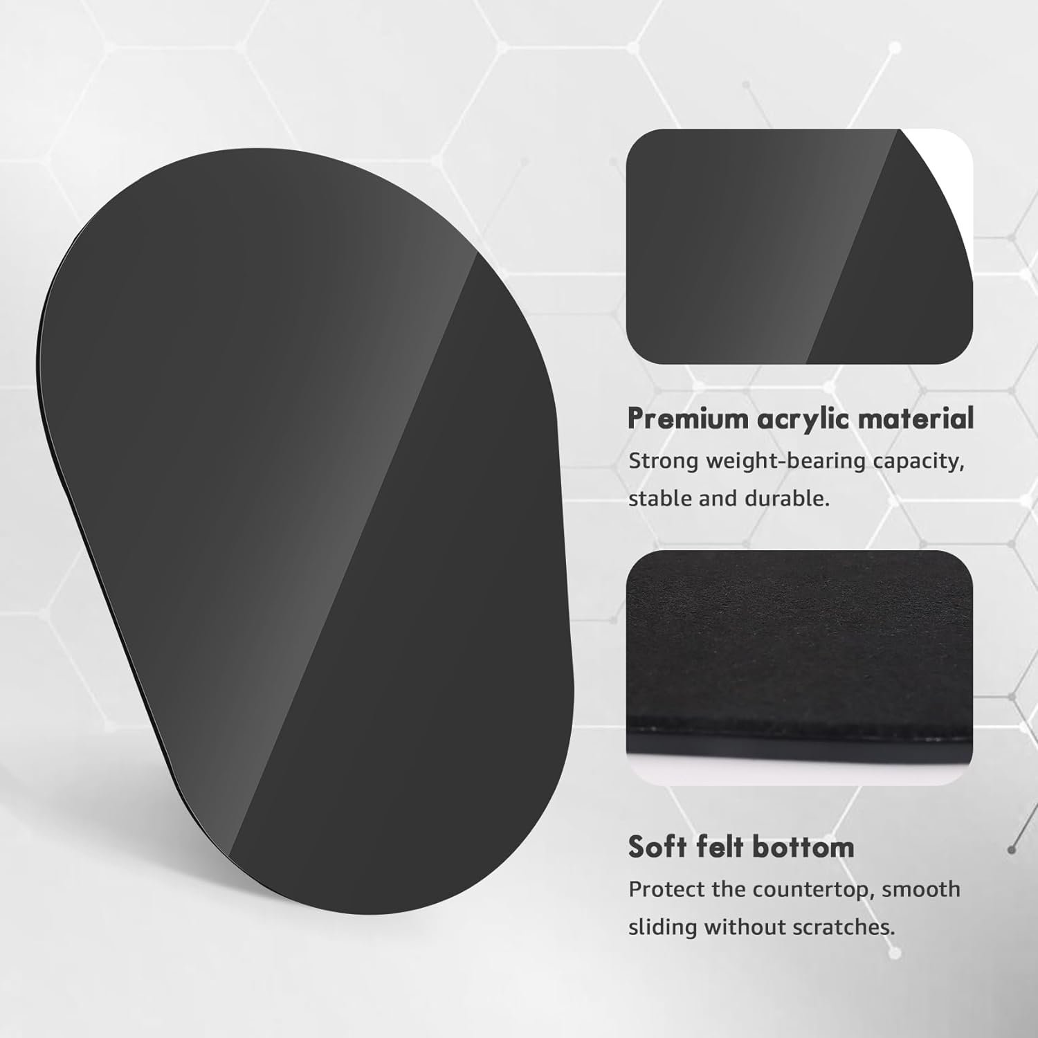 for Kitchen Aid 5-8 Qt Bowl Lift Stand Mixer Acrylic Slider Mat, Kitchen Aid Sliding Board stand mixer Slider, Felt Bottom Appliance Slider Acrylic Felt Pad, Countertop Storage Attachments Slider Tray for Kitchen Aid 5-8 Qt Bowl Lift Stand Mixer Acrylic Slider Mat, Kitchen Aid Sliding Board stand mixer Slider, Felt Bottom Appliance Slider Acrylic Felt Pad, Countertop Storage Attachments Slider Tray