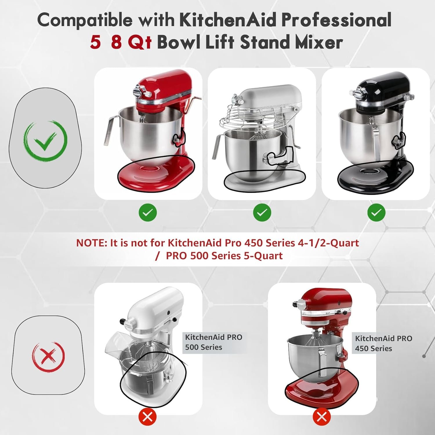 for Kitchen Aid 5-8 Qt Bowl Lift Stand Mixer Acrylic Slider Mat, Kitchen Aid Sliding Board stand mixer Slider, Felt Bottom Appliance Slider Acrylic Felt Pad, Countertop Storage Attachments Slider Tray for Kitchen Aid 5-8 Qt Bowl Lift Stand Mixer Acrylic Slider Mat, Kitchen Aid Sliding Board stand mixer Slider, Felt Bottom Appliance Slider Acrylic Felt Pad, Countertop Storage Attachments Slider Tray