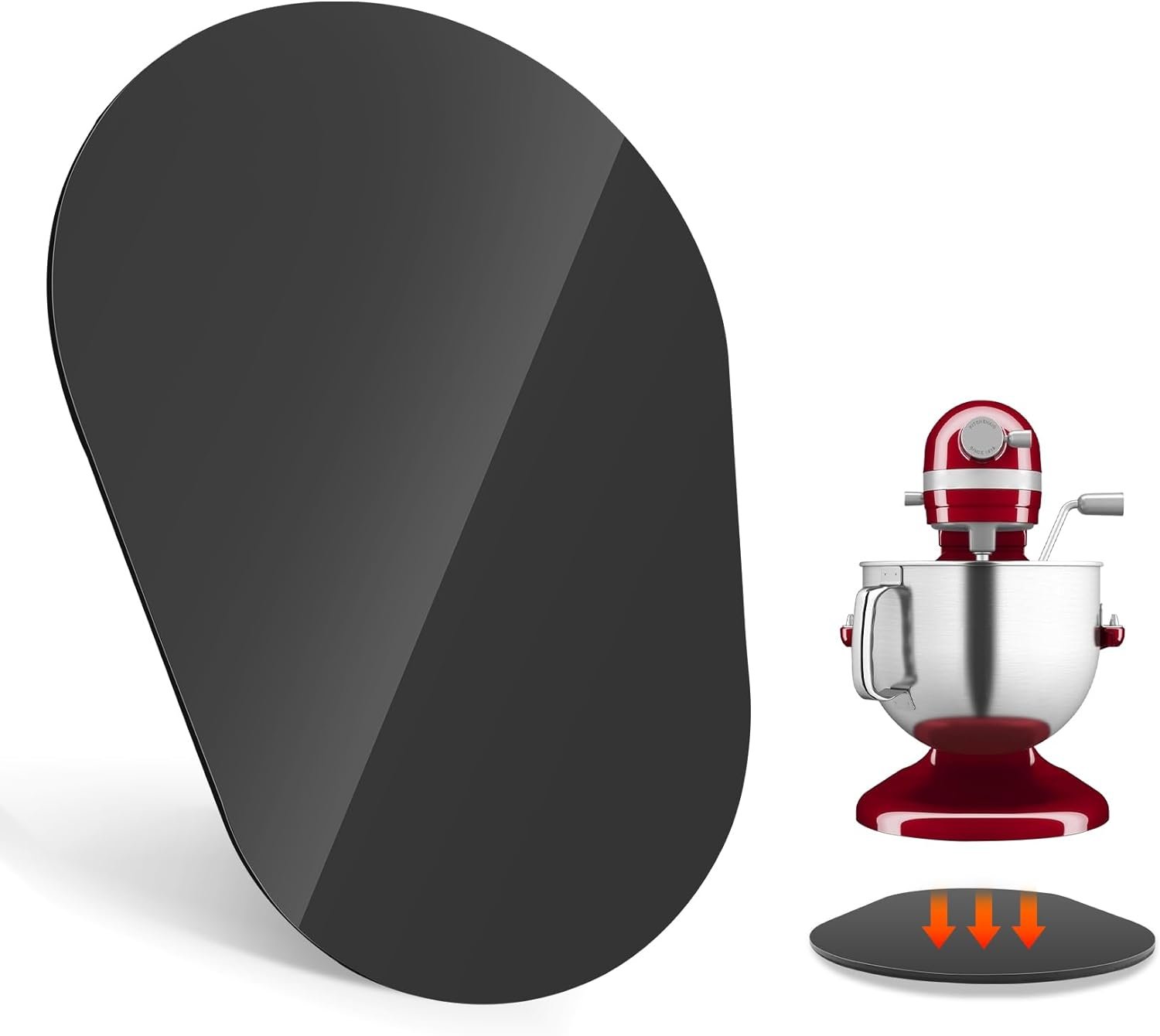 for Kitchen Aid 5-8 Qt Bowl Lift Stand Mixer Acrylic Slider Mat, Kitchen Aid Sliding Board stand mixer Slider, Felt Bottom Appliance Slider Acrylic Felt Pad, Countertop Storage Attachments Slider Tray for Kitchen Aid 5-8 Qt Bowl Lift Stand Mixer Acrylic Slider Mat, Kitchen Aid Sliding Board stand mixer Slider, Felt Bottom Appliance Slider Acrylic Felt Pad, Countertop Storage Attachments Slider Tray