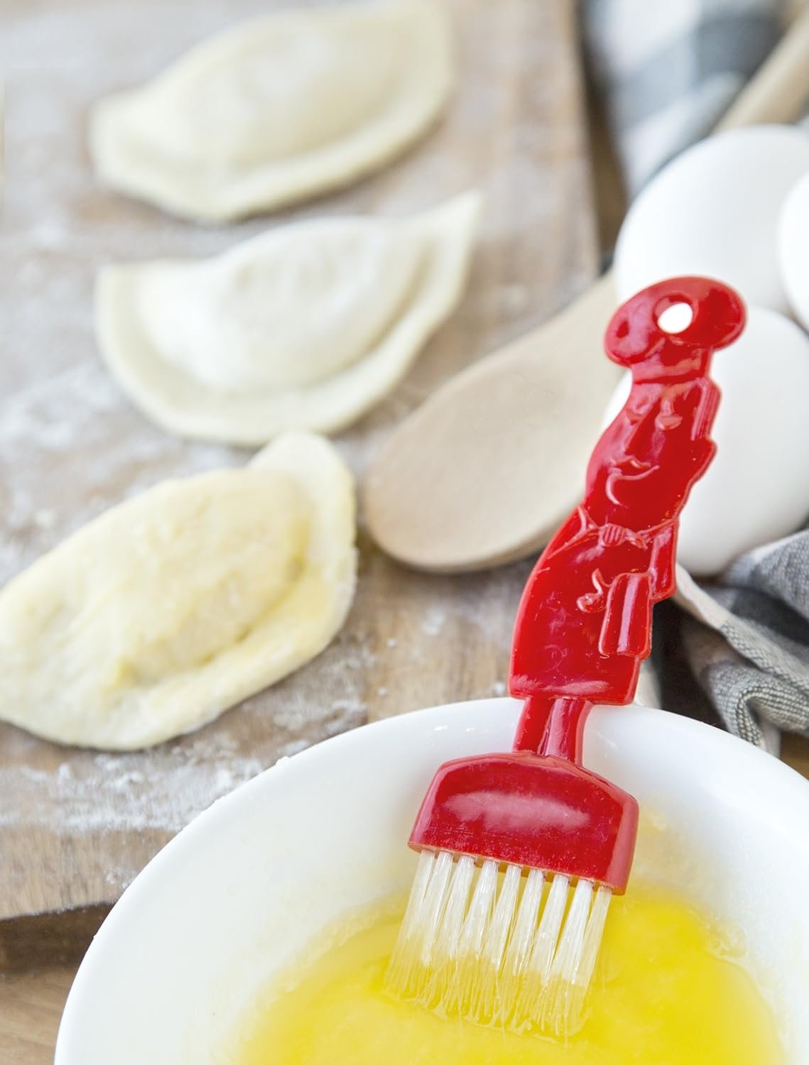 Fox Run Chefs Pastry Brush, 0.25 x 1.25 x 5.75 inches, Red