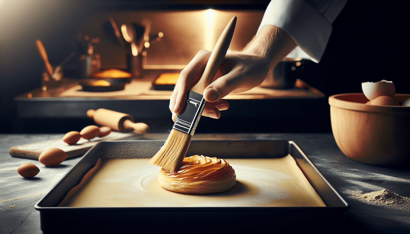 Fox Run Chefs Pastry Brush, 0.25 x 1.25 x 5.75 inches, Red