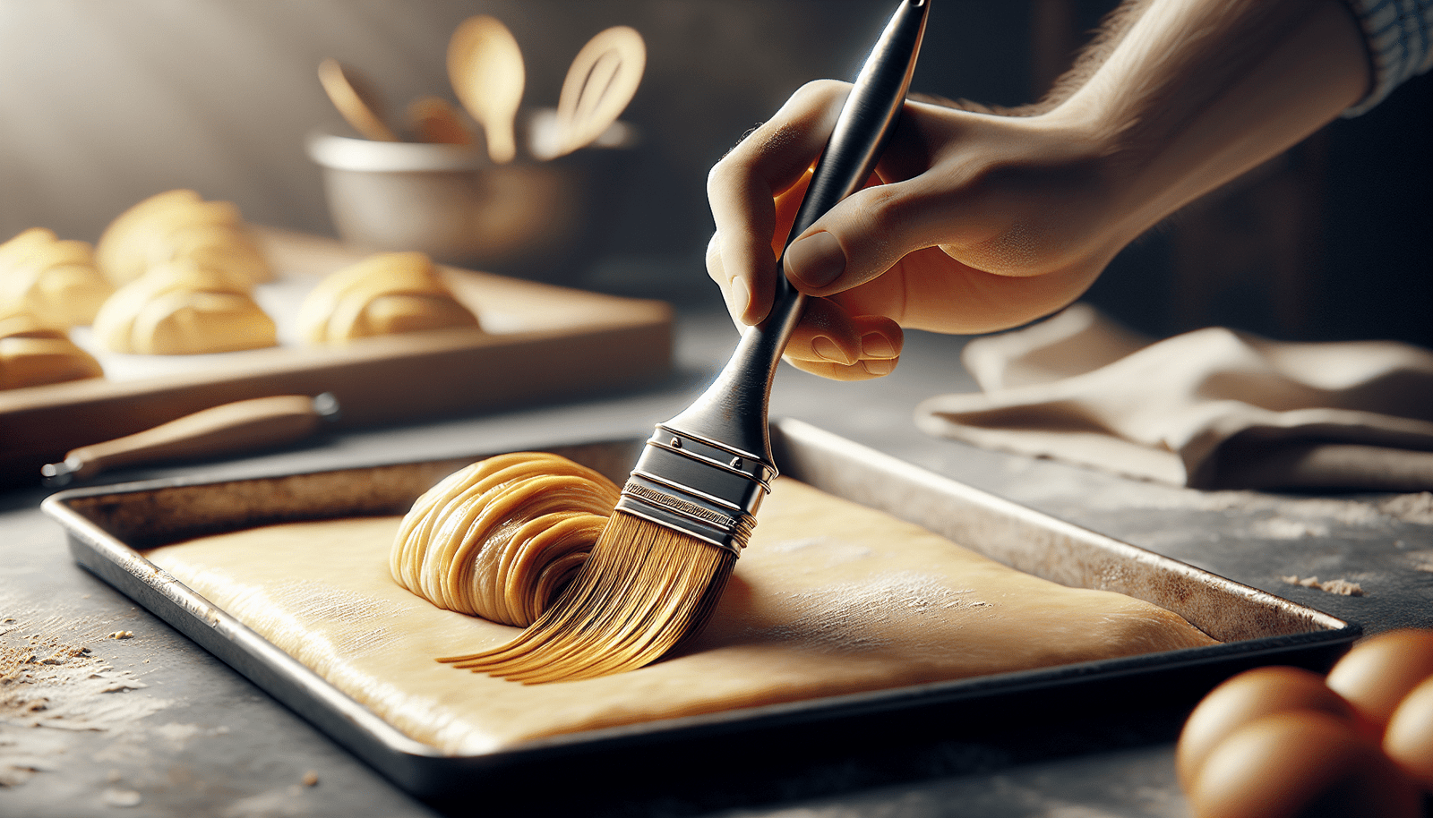 Fox Run Chefs Pastry Brush, 0.25 x 1.25 x 5.75 inches, Red