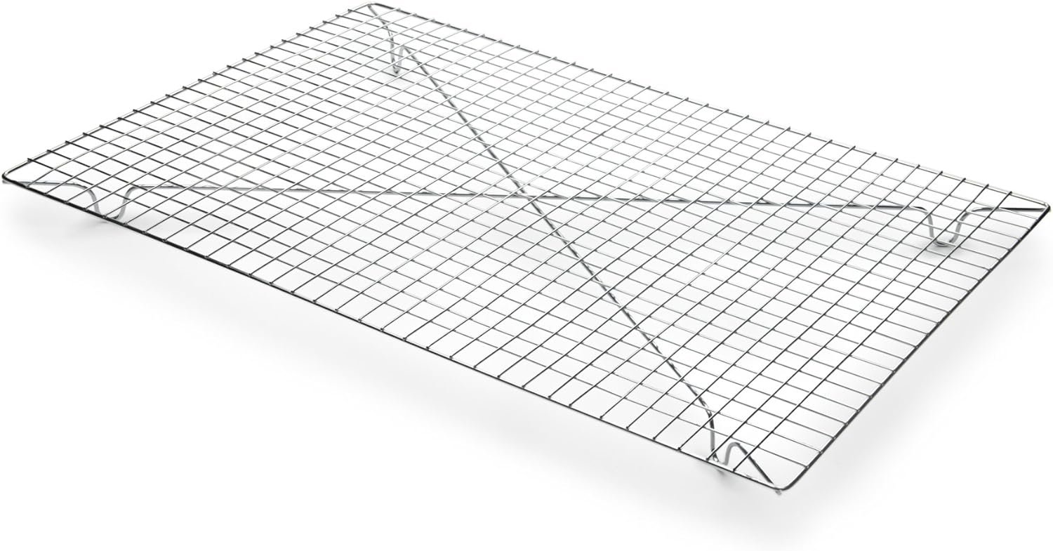 Fox Run Rectangular Cooling Rack, Iron/Chrome, 18-Inch x 12.5-Inch, Metallic Fox Run Rectangular Cooling Rack, Iron/Chrome, 18-Inch x 12.5-Inch, Metallic