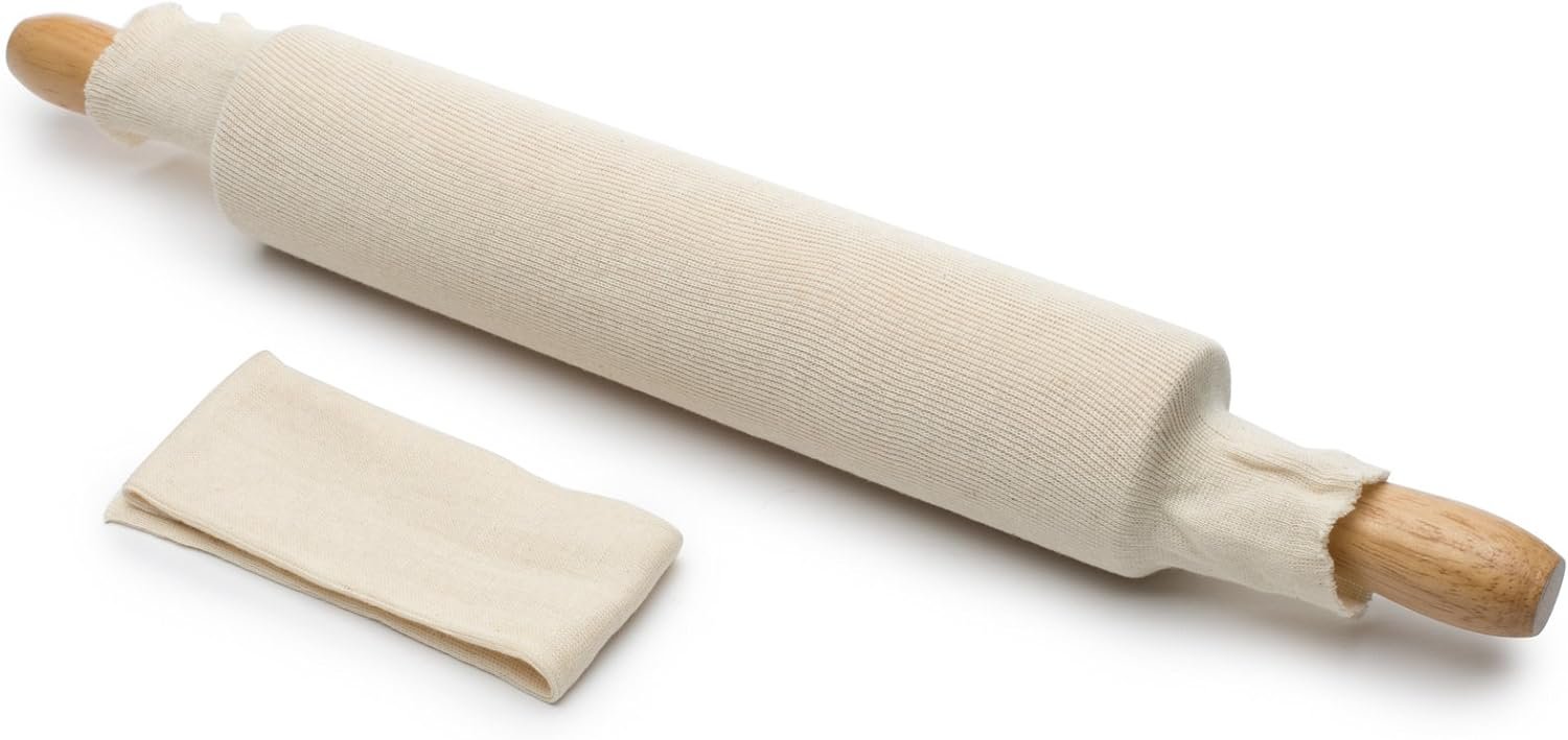 fox-run-rolling-pin-covers-cotton-set-of-2 - Cooking Appliance World