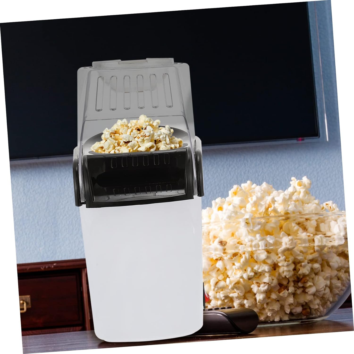FUNOMOCYA 1 Set Automatic Popcorn Machine 110v Popcorn Maker Small Popcorn Machine Hot Air Popcorn Nostalgia Popcorn Maker Snack Maker White Pet Household Home Appliances Child FUNOMOCYA 1 Set Automatic Popcorn Machine 110v Popcorn Maker Small Popcorn Machine Hot Air Popcorn Nostalgia Popcorn Maker Snack Maker White Pet Household Home Appliances Child