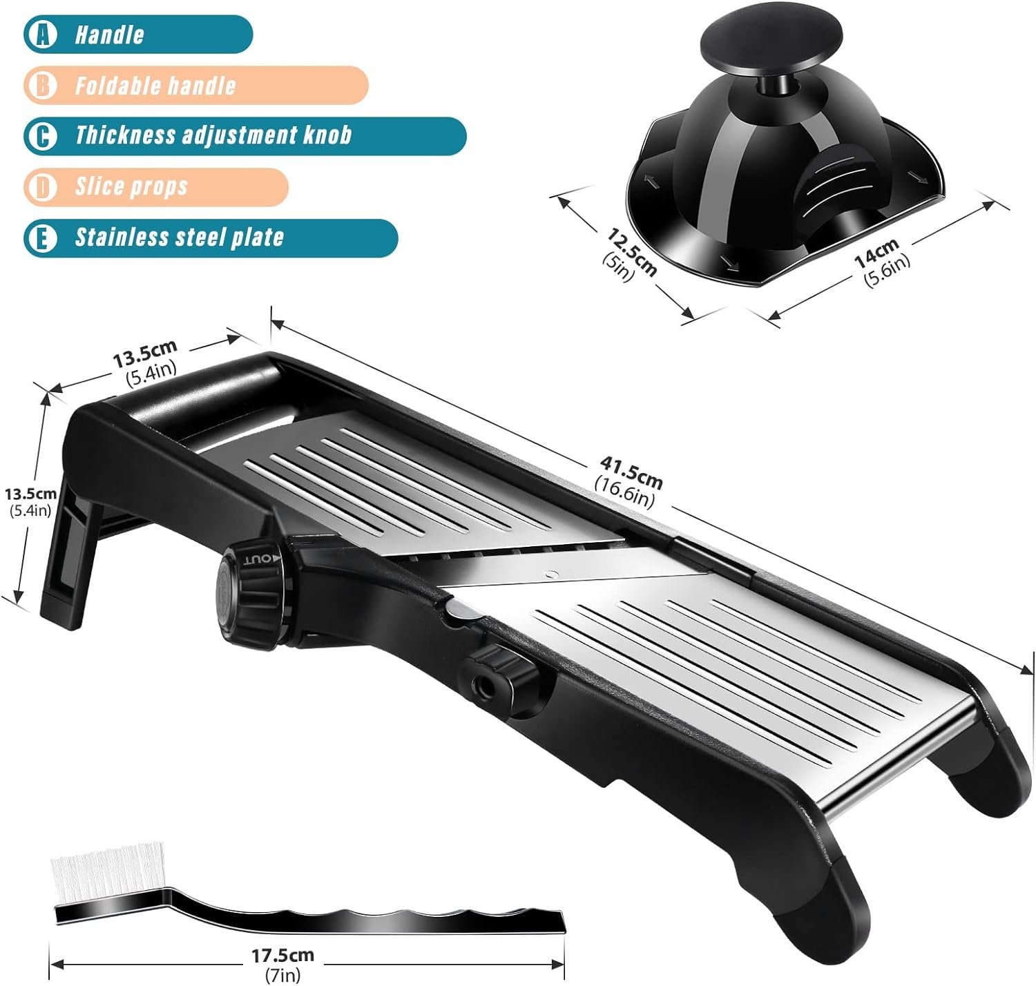 Gadhra Mandoline Food Slicer for Kitchen, Vegetable Slicer Fruit Cutter, Adjustable Stainless Steel for Potato Tomato Onion Cheese French Fry Chopper Julienne Slicer with Cut Resistant Gloves Gadhra Mandoline Food Slicer for Kitchen, Vegetable Slicer Fruit Cutter, Adjustable Stainless Steel for Potato Tomato Onion Cheese French Fry Chopper Julienne Slicer with Cut Resistant Gloves