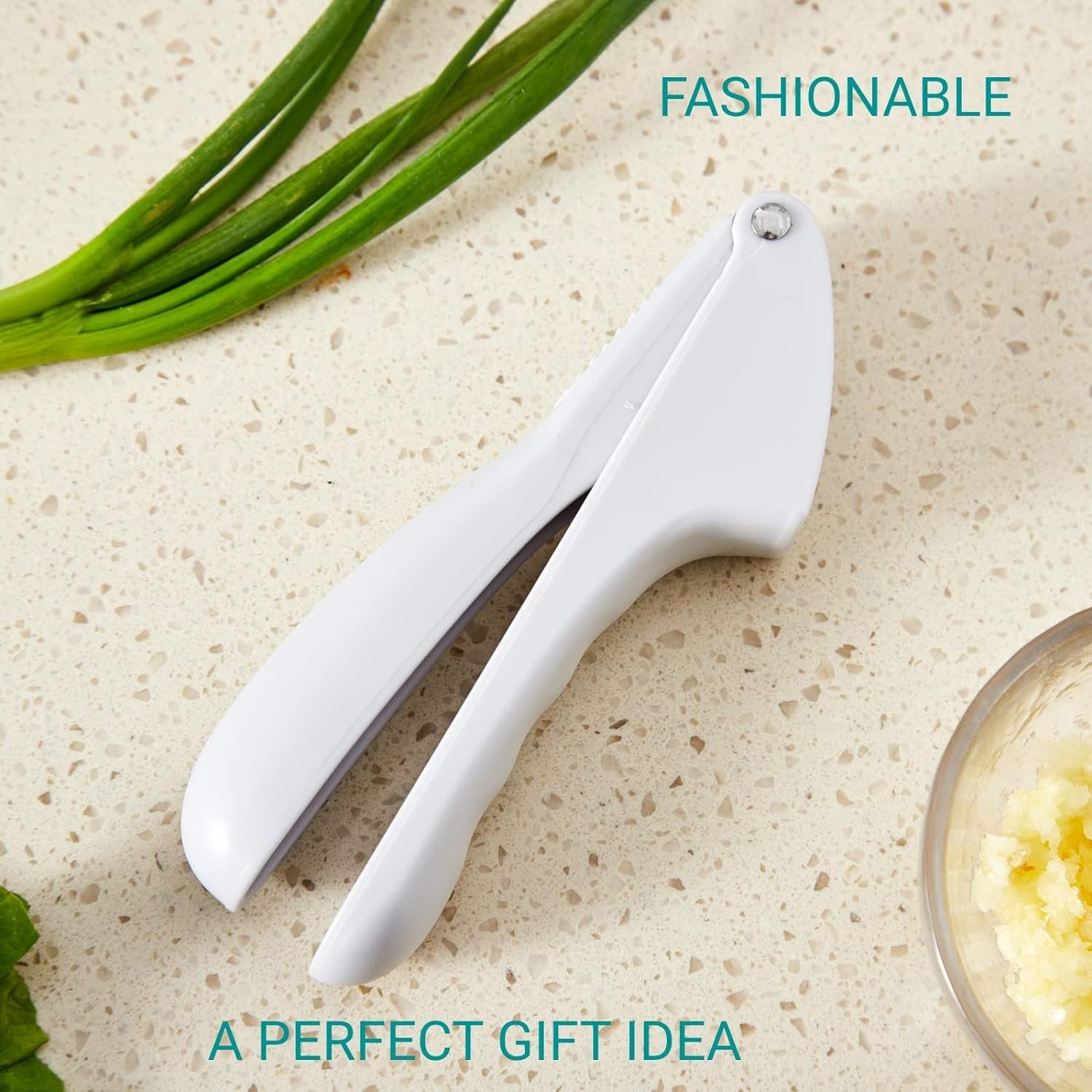 Garlic Press, Kitchen Garlic Mincer Slicer or Squeezer with Ergonomic handle, Professional Ginger Crusher with Good Grip, Easy to Clean and Squeeze, Dishwasher Safe, BPA Free, Heavy Duty Garlic Press, Kitchen Garlic Mincer Slicer or Squeezer with Ergonomic handle, Professional Ginger Crusher with Good Grip, Easy to Clean and Squeeze, Dishwasher Safe, BPA Free, Heavy Duty
